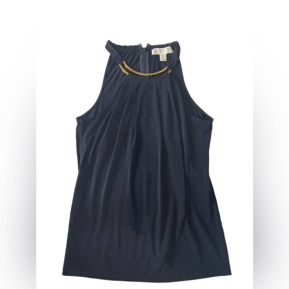 Michael Kors halter style sleeveless top. Size small. Black